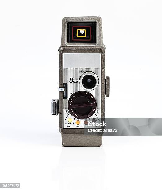 빈티지 비디오 카메라 흰색 배경 0명에 대한 스톡 사진 및 기타 이미지 - 0명, 1960-1969 년, 고풍스런