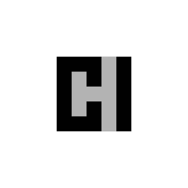 Vector illustration of C, H and I letter logo