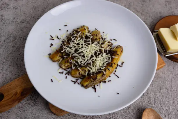 Photo of Pisang Bakar Coklat Keju or Grilled Banana Chocolate Cheese