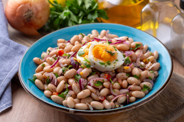 istock Turkish foods; dried beans salad (Turkish name; piyaz) 1652493135