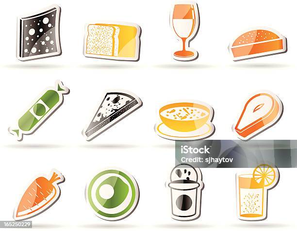 쇼핑하다 식품 및 음료 아이콘 2 고기에 대한 스톡 벡터 아트 및 기타 이미지 - 고기, 달걀, 달콤한 음식