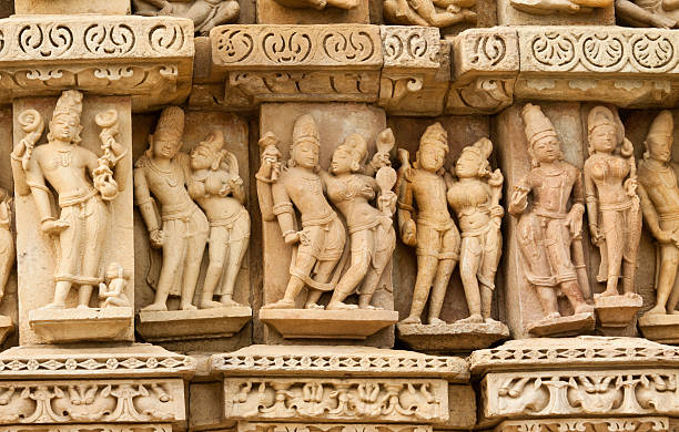 szczegóły khajuraho temple - khajuraho india sexual activity temple zdjęcia i obrazy z banku zdjęć