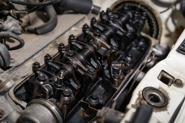 istock Cylinder heads of an auto engine. 1652507483