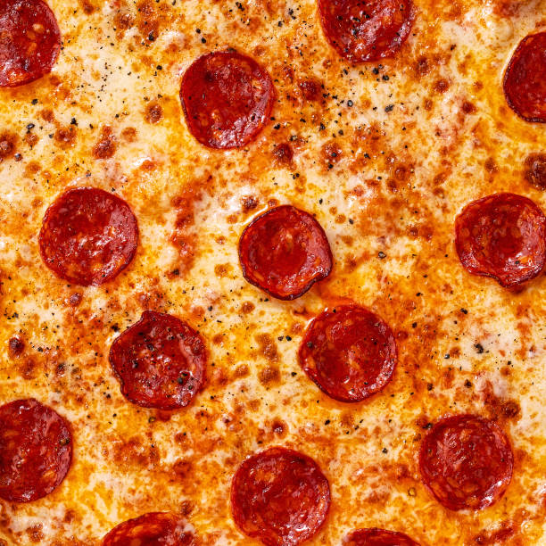 istock Close-up of pizza filling and texture 1652516983