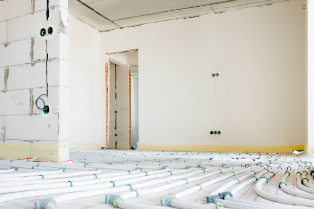 istock System of underfloor heating, work in progress on a construction site for a flat residence building 1652518127
