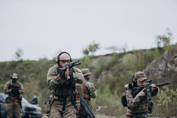 istock Ukrainian military practicing with rifles at the range 1652524931