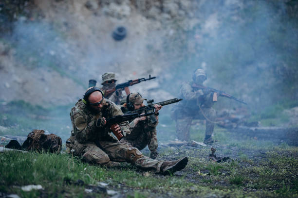 istock Ukrainian militarymen improving shooting skills 1652539509
