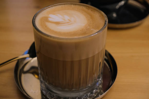 istock Glass of flat white coffee 1652546658