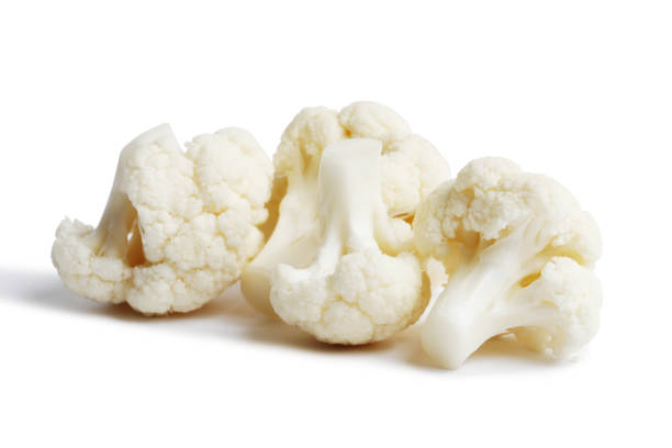 istock Cauliflower isolated on white background. Ripe fresh cauliflower Clipping Path. 1652576220