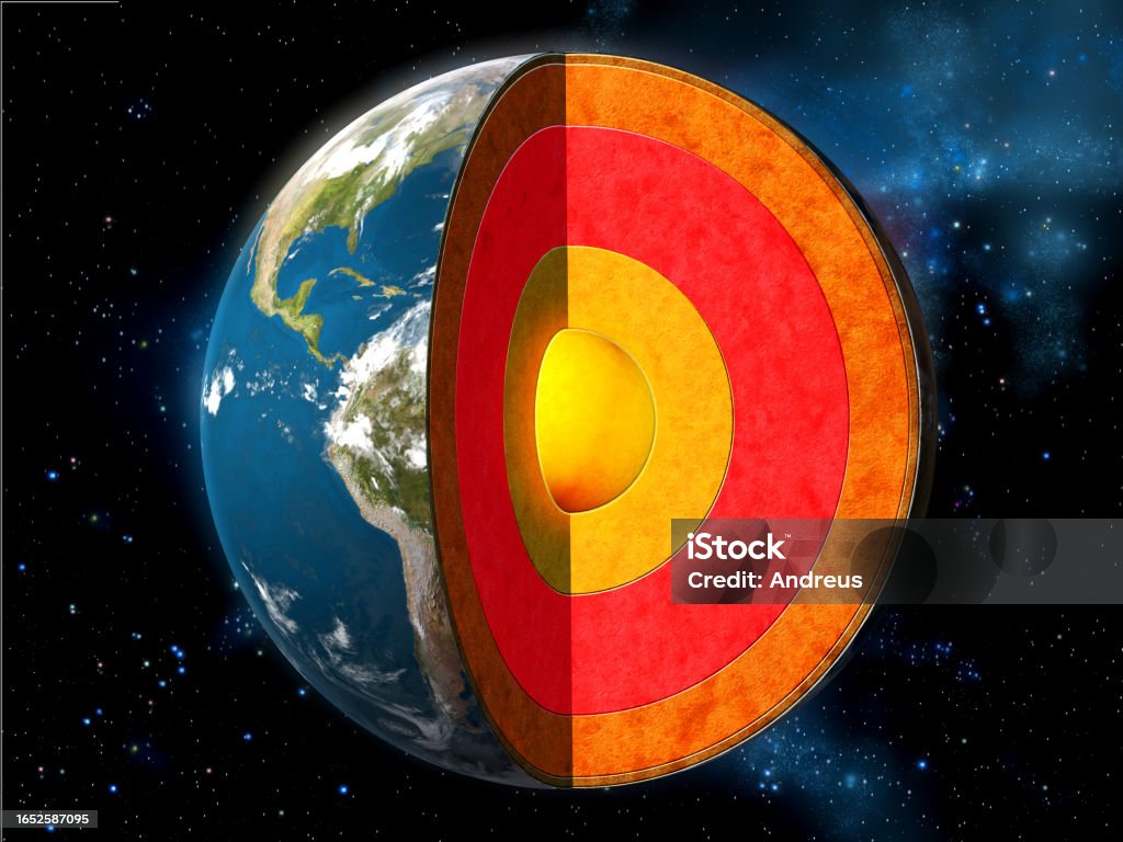 Earth Core Module Earth Core Stock Photo - Download Image Now - Planet Earth, Earth's ...
