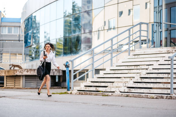 istock Young Businesswoman Running Late For Work 1652591432