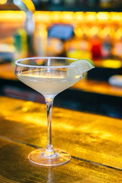 istock Margarita cocktail on a bar counter 1652634852