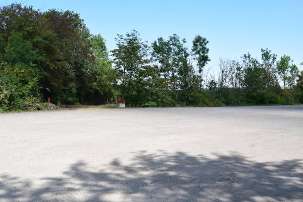 gravel parking lot