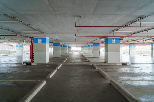 istock Vacant Parking Haven Unoccupied Space Awaits in the Garage 1652689445