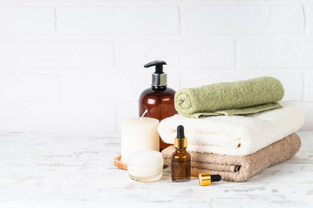 istock Spa background in white spa salon or bathroom. 1652713428