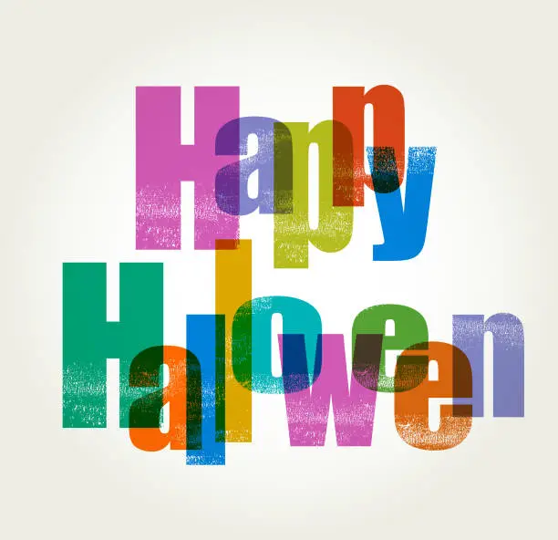 Vector illustration of Happy Halloween