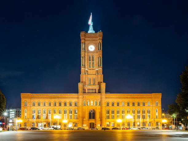 istock City Hall in Berlin at night. 1652731654