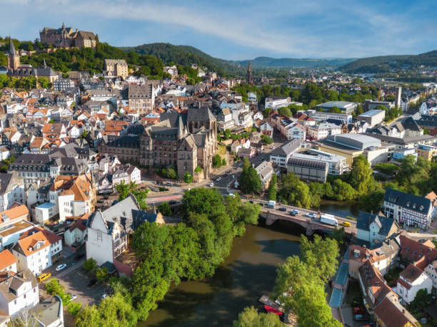 istock aeial view on historic Marburg from rive side 1652733361