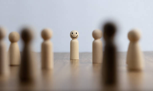 istock Happy and enjoy Stand out from the crowd and different creative idea concepts, Hierarchy, power,One different on better, higher level. Individuality. Unique. Management and leadership concept. 1652770872