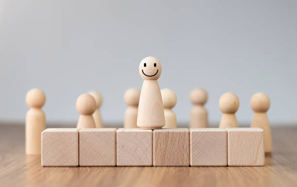 istock Happy and enjoy Stand out from the crowd and different creative idea concepts, Hierarchy, power,One different on better, higher level. Individuality. Unique. Management and leadership concept. 1652772584