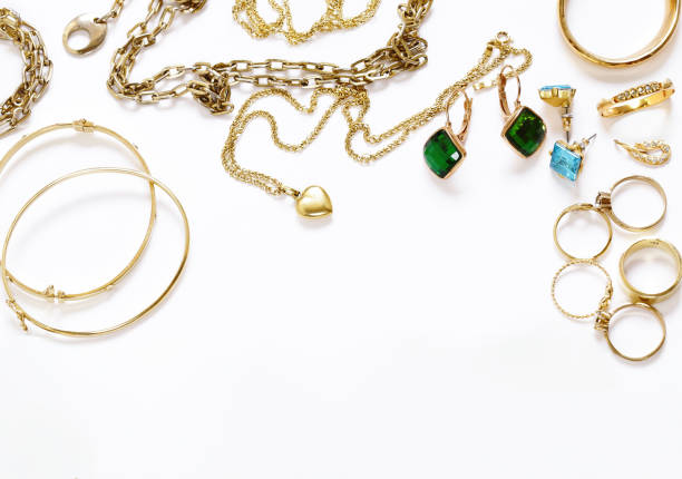 istock gold jewelry rings, chains, pendants for a gift 1652804597