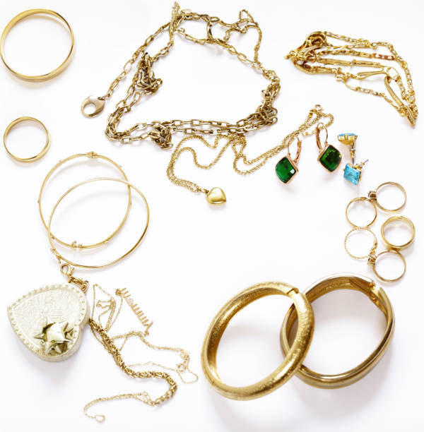 istock gold jewelry rings, chains, pendants for a gift 1652804610