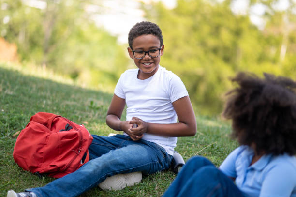 istock Curly-haired siblings playing together after school 1652806303