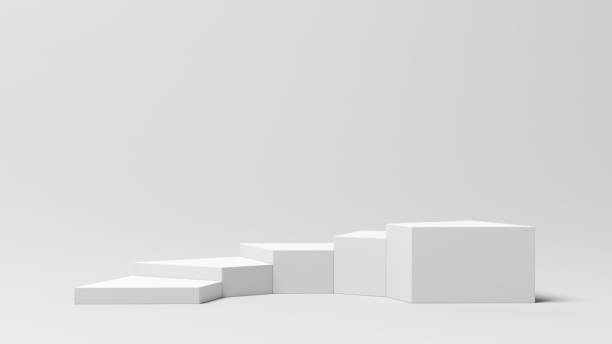 istock Product display. Display plinths. Stand. White color. 1652825657