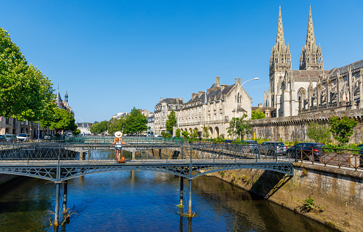 Quimper city , Brittany in France
