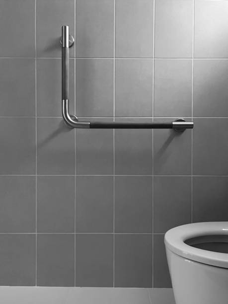 istock Handle security in toilet for the older people 1652842352