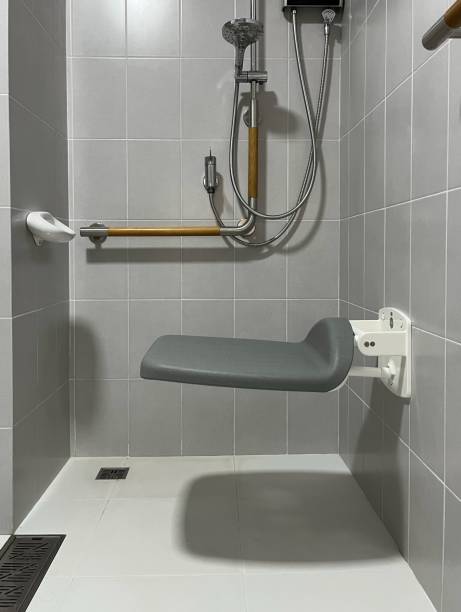 istock Bath zone for senior people with grab bar 1652842910
