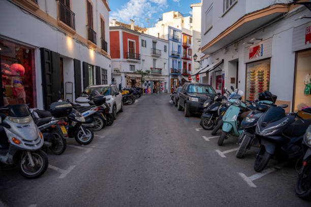 Eivissa, Spain - July 26, 2023: Beautiful Eivissa on the famous meditranian island of Ibiza.