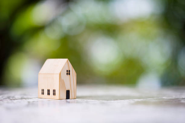 istock Wooden house with background nature and bokeh 1652910691