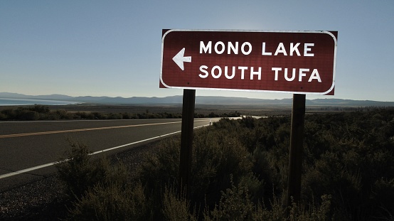 hiking south mono lake, mono basin national scenic area, lee vining, california - u.s.a.