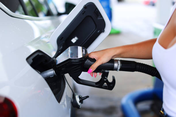 istock Filling the car with diesel at gas station. 1652947146
