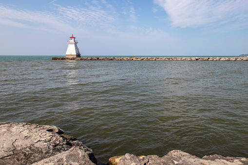Southampton lighthouse on Lake Huron