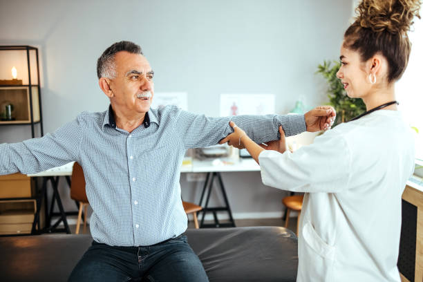 istock Female doctor examining a patient 1652960108