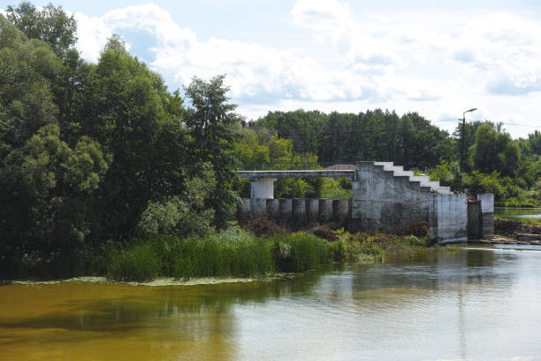 istock Part of a dam near a river 1652985967