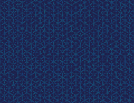 Seamless hexagon dot pixel textured abstract background.