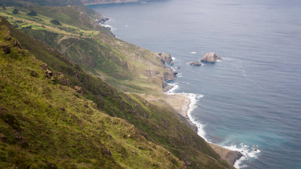 istock Sea shore and green cliff 1653056762