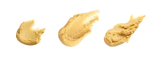 istock Hummus Smear Isolated, Houmous Dip, Tahini Sauce, Hummus Spread on White Background 1653109276