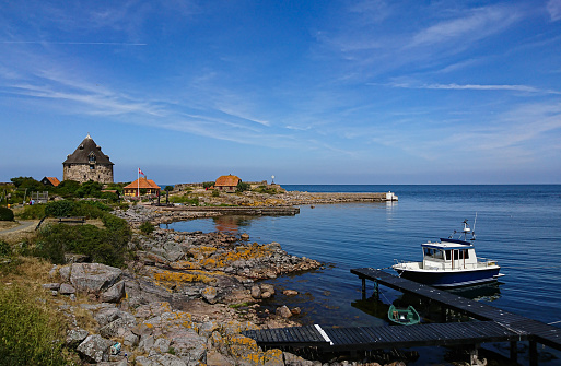Christianso island - Danish island located not far from Bornholm, part of the small Ertholmene archipelago. Summer