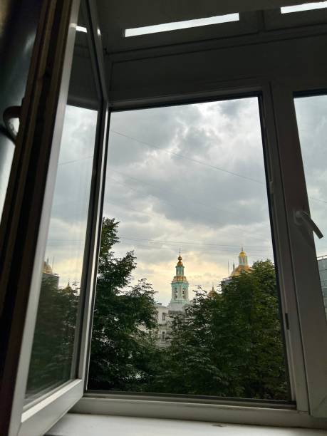 istock Yelokhovo Cathedral viewed from a window, Russia 1653200724