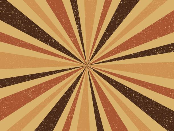 ilustrações, clipart, desenhos animados e ícones de fundo de explosão retro marrom vintage - brown background flash