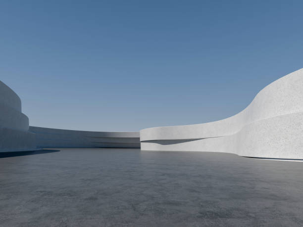 istock Concrete outdoor square building 1653335395