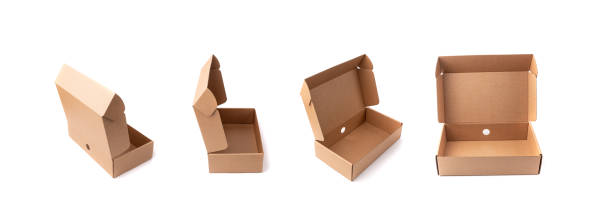 istock Open Box, New Craft Paper Delivery Package, Carton Packaging, New Cardboard Box 1653367522