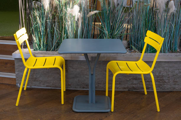 istock Restaurant Table, Empty Cafe Tables, Bar Terrace, Outdoor Restaurants, Outside Trattoria 1653374210