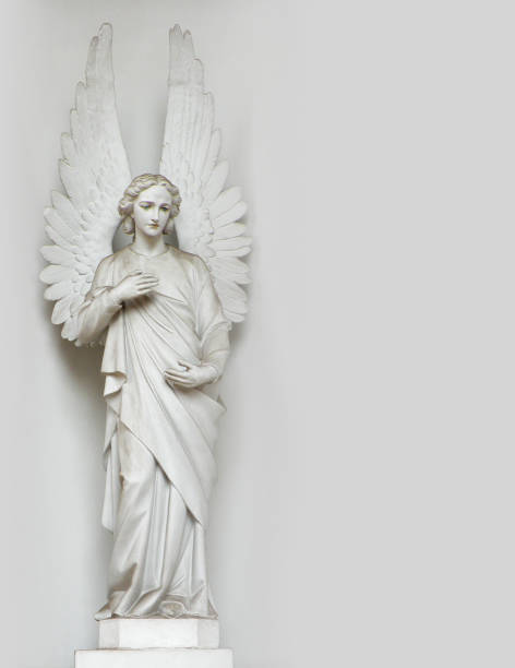 Female angel sculpture, catholic church