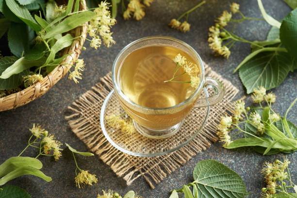 istock Herbal tea with fresh linden flowers 1653411503