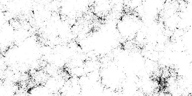 Vector illustration of Grunge old detailed black texture. Vector background
